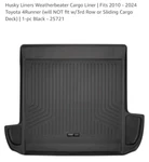 Fits 10-24 Toyota 4RUNNER Husky Liners Molded Cargo Black. Fixed Price $80.00.