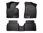 Husky Weatherbeater FRONT/2ND Row Floor Mats 3PC Fits 2011-2013 Kia Sportage Blk. Fixed Price $149.99.