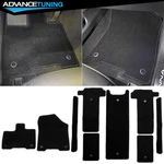Fits 21-26 Toyota Sienna 7 Passenger Auto Floor Mats Black Front Rear Carpet 9PC. Fixed Price $54.99.