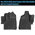 Fits 2020-2026 Ford Transit 150/250/350HD Tpe Floor Mats Liners Set All-weather. Fixed Price $67.19.
