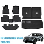 Floor & Backrest Mats Liner For 2020-2025 Lincoln Aviator 6-SEAT Tpe All Weather. Fixed Price $145.39.