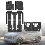 Tpe Floor Mats+trunk Cargo Liner+backrest For 2022-25 Kia Carnival Mpv 8 Seats. Fixed Price $88.89.