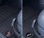 Oem Mini Cooper R53 R52 R50 Black Rubber Floor Mats / Wings Logo Front. Fixed Price $50.00.