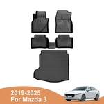 3D Floor Mat& Trunk Liner Full Sets For 2019-2025 Mazda Only Sedan Car. Fixed Price $100.99.