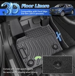 Brand New/ Ford Edge 2015-2024/ Floor Mats/ All-weather Safety Locks Front &rear. Fixed Price $74.99.