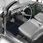 For Chevy Camaro 73-81 Oer CM65106 1ST & 2ND Row Dark Blue Rubber Floor Mat Set. Fixed Price $130.95.