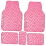 Bling Leather Car Mats Shining Front And Rear 5PCS Pink Diamond. Fixed Price $59.15.