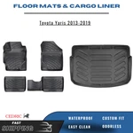 Floor Mats & Trunk Cargo Liner For Toyota Yaris Hatchback 2013-2019 Full Set. Fixed Price $149.90.