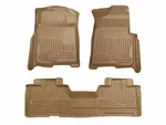 Husky Weatherbeater Floor Liners Fit 09-14 Ford F150 Supercab FRONT/2ND 3PC Tan. Fixed Price $149.99.