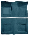 1965-68 Mustang Coupe Passenger Area Loop Floor Carpet With Mass Backing Aqua. Fixed Price $299.99.