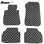 06-11 E90 3 Series 4DR Floor Mats Carpets Checkered Black Gray Plaid For: (bmw). Fixed Price $48.99.