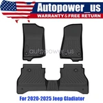 For 2021 2022 2023 2024 2025 Jeep Gladiator Tpe Floor Mats Liner Replacement Set. Fixed Price $63.99.