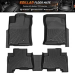New For 2010-2012 Toyota 4RUNNER Front & 2ND Row Floor Mats Liner Set Tpe Black. Fixed Price $75.89.