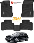 3W Floor Mats For Benz 2016-2023 GLC300/43 GLC63-AMG 2ROWS Full Set Car. Fixed Price $119.99.