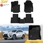 3W Custom Fit All Weather Floor Mats Row Liner Set Black For 2022-24 Lexus Nx. Fixed Price $114.99.
