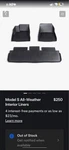 Tesla Model All-weather Interior Liners (2020-2024 From Factory!). Fixed Price $200.00.