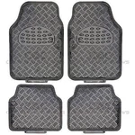 Full Design Floor Mats Heavy Duty Metallic 4 Pc Front Rear Set Carbon. Fixed Price $29.50.