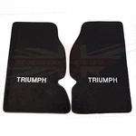 New Set Plush Carpet Floor Mats Triumph TR4A TR250 TR6 Logo. Fixed Price $99.95.