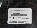 2019-2025 Subaru Oem Outback Floor Mat Set Black P/n J606SAN000 Nos. Fixed Price $36.00.