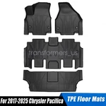 3D Tpe Floor Mats Liners Set Of 4 For 2017-2025 Chrysler Pacifica All Weather. Fixed Price $72.69.