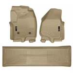 Husky Liners Weatherbeater 1ST & 2ND Row Tan Floor Mats For F250 F350 Super Duty. Fixed Price $149.99.