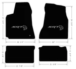 New! 2011-2023 Dodge Challenger Black Carpet Floor Mats Srt Hellcat Demon Logo 4. Fixed Price $180.99.