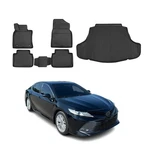 Custom Floor Mats & Cargo Liners For Toyota Camry 2018-2024 Black 5 Pcs. Fixed Price $139.99.