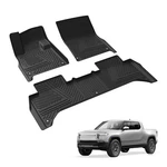 Lasfit 1ST-2ND Row Floor Liners For Rivian R1T 2025-2026 Mats All Weather. Fixed Price $140.00.