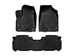 Weathertech Floorliner For 2014-2019 Toyota Highlander 1ST & 2ND Row, Black. Fixed Price $211.90.