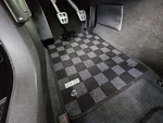P2M For Chevrolet Corvette C6 2007.5-13 Race Checkered Front Floor Carpet Mats. Fixed Price $75.00.