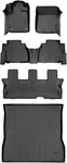 Smartliner Floor Mats Set (3 Rows) And Cargo Bundle For Sequoia (black). Fixed Price $299.00.