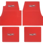 Oer 4 Piece Red Ribbed Rubber Floor Mat Set For 1955-1957 Chevy Bel Air. Fixed Price $169.98.