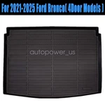 Tpe All-weather 3D Trunk Cargo Liner Floor Mat Fits 2021-2025 Ford Bronco Black. Fixed Price $45.99.