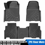 Tpe Floor Mats Liners Black Fits 2024 2025 2026 Chevy Silverado Gmc Sierra. Fixed Price $84.49.