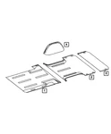 Genuine Mopar Floor Mat Rear 68010594AA. Fixed Price $36.88.