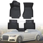 Tpe Front & 2ND Row Floor Mats Liners For 2012-2018 Audi A6 A7 Quattro RS7 S6. Fixed Price $71.79.