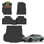 Floor Mats For 2025-2026 Kia K4 & Trunk Mat, Black. Fixed Price $162.83.