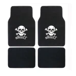 4PC Set White Skull Design Universal Carpet Floor Mats. Fixed Price $33.97.
