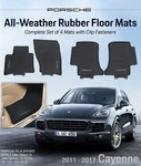 2011-2017 Genuine Porsche Cayenne All-weather Floor Mats 958-044-801-55-1E0. Fixed Price $224.95.