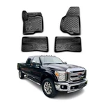 Ford F-250 Super Duty 11-16 Omac Classic 1ST & 2ND Row Black Floor Mat Set. Fixed Price $84.99.