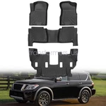 Tpe Floor Mats Liner 3D 4PCS For 2019-2024 Nissan Armada / Infiniti QX80 7 Seats. Fixed Price $95.59.