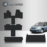 Toughpro Floor Mats Full Set Black For Toyota Sienna 7 Seater 2004-2010. Fixed Price $161.95.