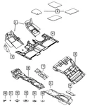 Genuine Mopar Front Floor Carpet Left 5VK15HL1AE. Fixed Price $203.28.