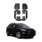 Omac Floor Mats Liner For Mazda CX-9 2007-2015 Black Tpe All-weather 6 Pcs. Fixed Price $89.99.
