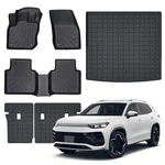 Floor Mats & Cargo Liner With Backrest Compatible Volkswagen Tiguan.... Fixed Price $235.80.