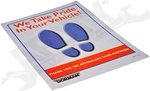 Apdty 03002 Disposable Paper Foot Floor Mats (package Of 250 15" X 18"). Fixed Price $72.41.