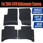 4X Front & Rear Floor Mats Carpet Velour For 2004-2010 Volkswagen Touareg Black. Fixed Price $31.99.