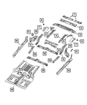 Genuine Mopar Rear Floor Pan Side Rail Right 68298702AB. Fixed Price $41.79.