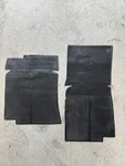 1968 - 1982 Corvette Floor Mats Cross Flags Logo Black Rubber Pair C3. Fixed Price $40.00.