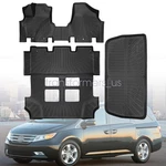 Tpe FRONT+2ND+3RD Floor Mats / Cargo Trunk Liners Fits 2011-2017 Honda Odyssey. Fixed Price $139.19.